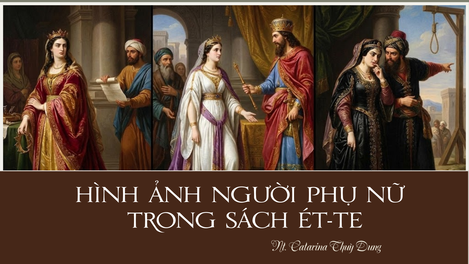 Hình ảnh người phụ nữ trong sách Ét-te